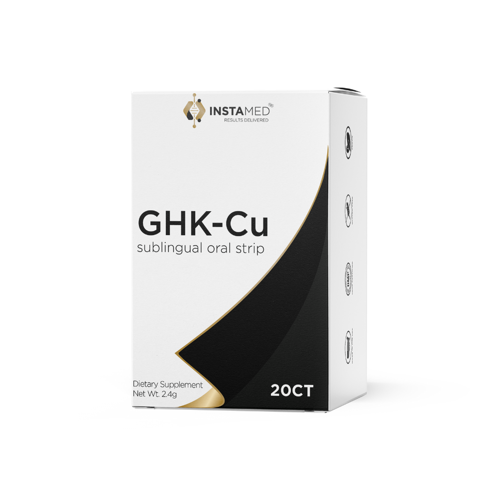 InstaMed Beauty GHK-Cu oral dissolving peptide strip box